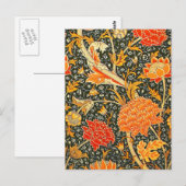 William Morris Cray Bloemmotief Vintage Briefkaart (Voorkant / Achterkant)
