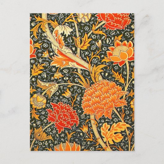 William Morris Cray Bloemmotief Vintage Briefkaart (Voorkant)