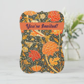 William Morris Cray Bloemmotief Vintage Kaart (Staand voorkant)