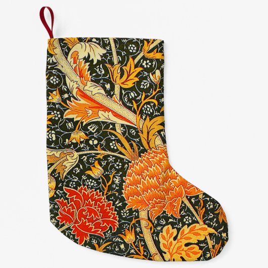 William Morris Cray Bloemmotief Vintage Kleine Kerstsok (Voorkant)