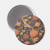William Morris Cray Bloemmotief Vintage Magneet (Voorkant / Achterkant)