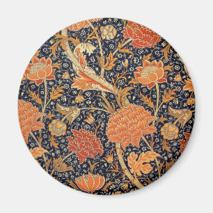 William Morris Cray Bloemmotief Vintage Magneet