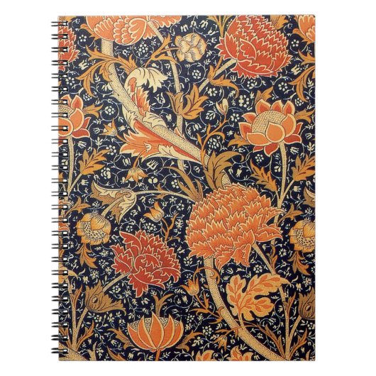 William Morris Cray Bloemmotief Vintage Notitieboek (Voorkant)