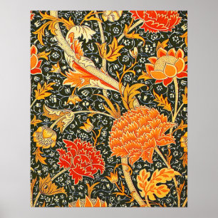 William Morris Cray Bloemmotief Vintage Poster