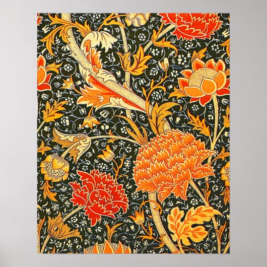 William Morris Cray Bloemmotief Vintage Poster (Voorkant)