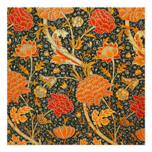 William Morris Cray Bloemmotief Vintage Poster