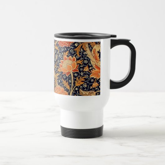 William Morris Cray Bloemmotief Vintage Reisbeker (Rechts)