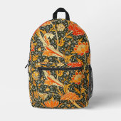 William Morris Cray Bloempatroon Vintage Bedrukte Rugzak (Voorkant)