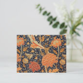 William Morris Cray Bloempatroon Vintage Briefkaart (Staand voorkant)