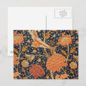 William Morris Cray Bloempatroon Vintage Briefkaart (Voorkant / Achterkant)