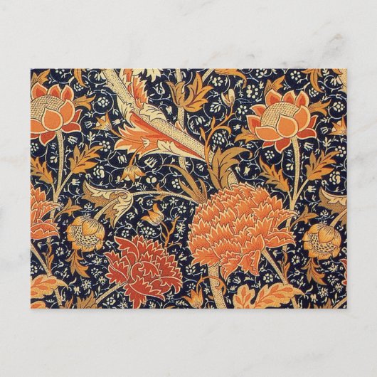 William Morris Cray Bloempatroon Vintage Briefkaart (Voorkant)
