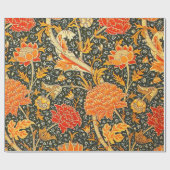 William Morris Cray Bloempatroon Vintage Cadeaupapier (Vlak)