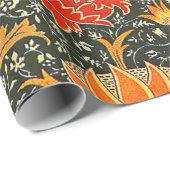 William Morris Cray Bloempatroon Vintage Cadeaupapier (Rol Hoek)