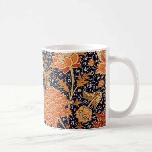 William Morris Cray Bloempatroon Vintage Koffiemok (Rechts)