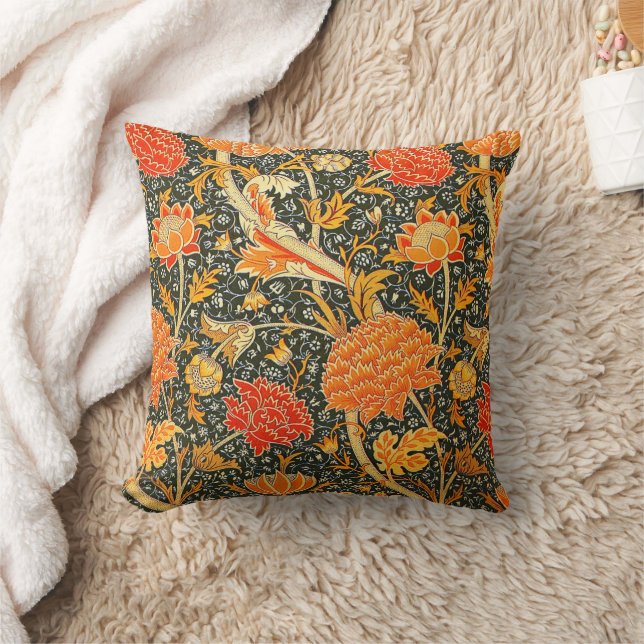 William Morris Cray Bloempatroon Vintage Kussen (Deken)