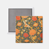 William Morris Cray Bloempatroon Vintage Magneet (Voorkant / Achterkant)
