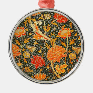 William Morris Cray Bloempatroon Vintage Metalen Ornament