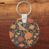 William Morris Cray Bloempatroon Vintage Sleutelhanger (Voorkant)