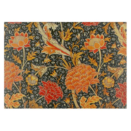 William Morris Cray Bloempatroon Vintage Snijplank (Voorkant)