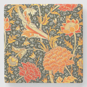 William Morris Cray Bloempatroon Vintage Stenen Onderzetter