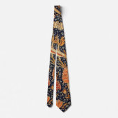William Morris Cray Bloempatroon Vintage Stropdas (Achterkant)
