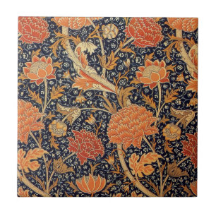 William Morris Cray Bloempatroon Vintage Tegeltje