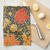 William Morris Cray Bloempatroon Vintage Theedoek (Quarter Fold)