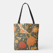 William Morris Cray Bloempatroon Vintage Tote Bag (Achterkant)
