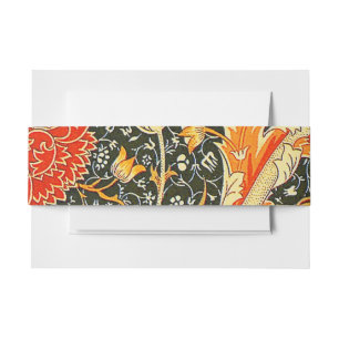 William Morris Cray Bloempatroon Vintage Uitnodigingen Wikkel