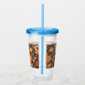 William Morris Cray Floral Art Nouveau Pattern Acryl Drinkbeker (Rechts)