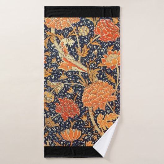 William Morris Cray Floral Art Nouveau Pattern Badhanddoek (Badhanddoek)