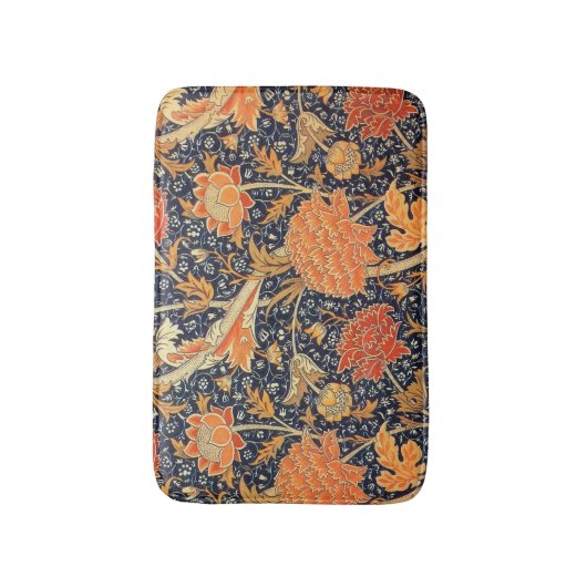 William Morris Cray Floral Art Nouveau Pattern Badmat (Voorkant Verticaal)