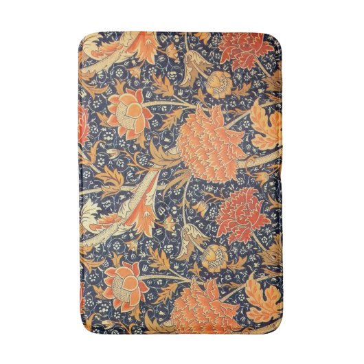 William Morris Cray Floral Art Nouveau Pattern Badmat (Voorkant Verticaal)