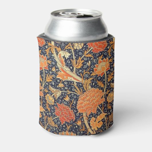 William Morris Cray Floral Art Nouveau Pattern Blikjeskoeler (Blikje Achterkant)