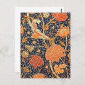 William Morris Cray Floral Art Nouveau Pattern Briefkaart (Voorkant / Achterkant)