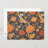 William Morris Cray Floral Art Nouveau Pattern Briefkaart (Voorkant / Achterkant)