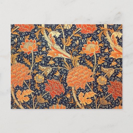 William Morris Cray Floral Art Nouveau Pattern Briefkaart (Voorkant)