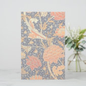 William Morris Cray Floral Art Nouveau Pattern Briefpapier (Staand voorkant)