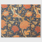 William Morris Cray Floral Art Nouveau Pattern Cadeaupapier (Vlak)