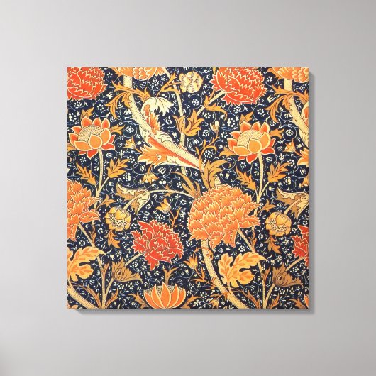 William Morris Cray Floral Art Nouveau Pattern Canvas Afdruk (Voorkant)