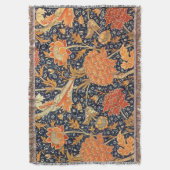 William Morris Cray Floral Art Nouveau Pattern Deken (Voorkant Verticaal)