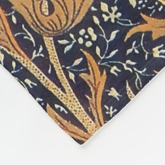 William Morris Cray Floral Art Nouveau Pattern Fleece Deken (Hoek)