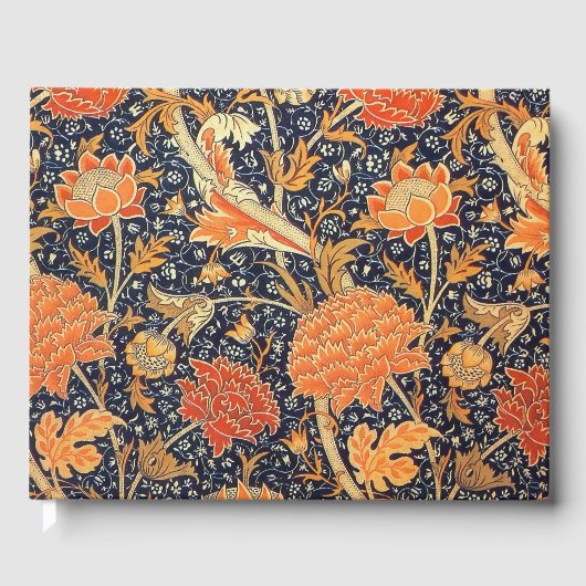 William Morris Cray Floral Art Nouveau Pattern Gastenboek (Voorkant)