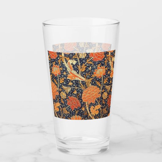 William Morris Cray Floral Art Nouveau Pattern Glas (Voorkant)