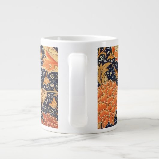 William Morris Cray Floral Art Nouveau Pattern Grote Koffiekop (Achterkant)