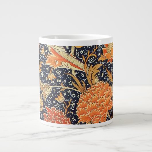 William Morris Cray Floral Art Nouveau Pattern Grote Koffiekop (Voorkant)