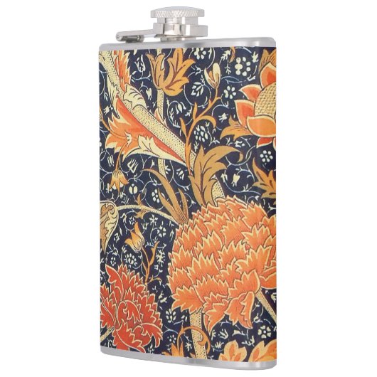 William Morris Cray Floral Art Nouveau Pattern Heupfles (Links)