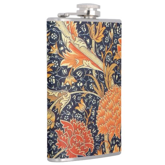 William Morris Cray Floral Art Nouveau Pattern Heupfles (Rechts)