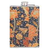 William Morris Cray Floral Art Nouveau Pattern Heupfles (Achterkant)