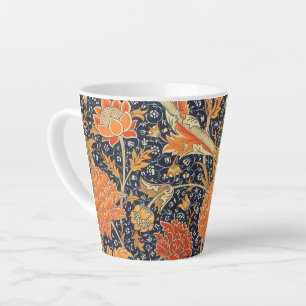 William Morris Cray Floral Art Nouveau Pattern Latte Mok
